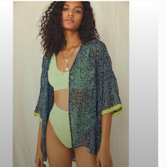NWOT FREE PEOPLE Sleepin In Shirt / SwimCover up - Picture 1 of 8